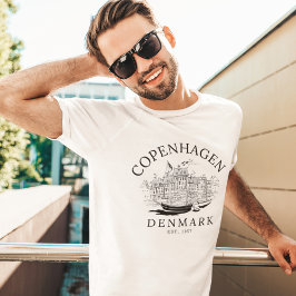 Camiseta Copenhaguen Denmark vintage Landscape