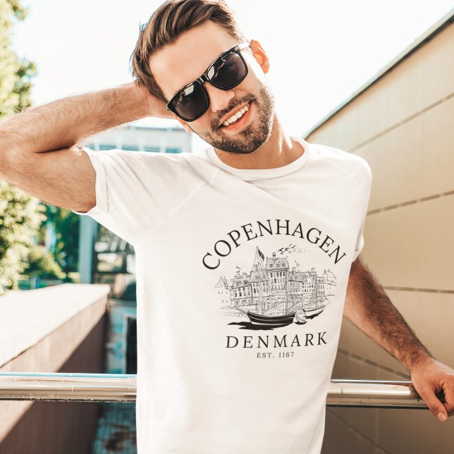 Camiseta Copenhaguen Denmark vintage Landscape (Subido por el creador)