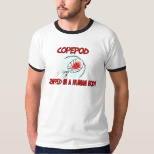 Camiseta Copepod atrapado en un cuerpo humano