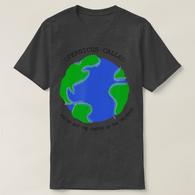 Camiseta Copernicus llamada astronomía (Diseño del anverso)