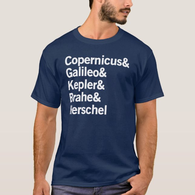 Camiseta Copernicus y Galileo (Anverso)
