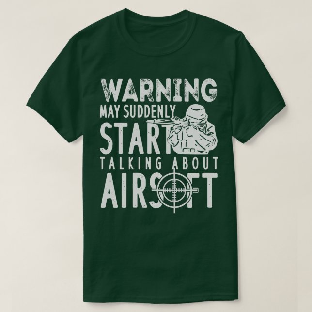Camiseta Copia de Airsoft Shooting Sports Airsoft Player (Diseño del anverso)