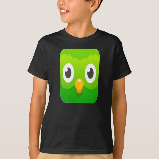 Camiseta Copia de Duolingo Pegatina (Anverso)
