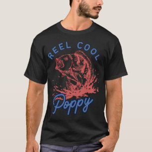 Camiseta Copia de Funny Reel Cool Poppy Fishing - Pescador