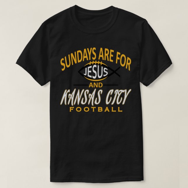 Camiseta Copia de Kansas City Pro y Jesús el domingo (Diseño del anverso)