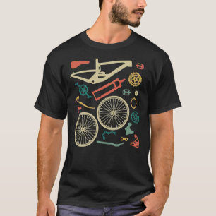 Camiseta Copia De Piezas De Bicicleta De Montaña De Santa C