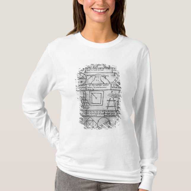 Camiseta Copia del facsímil de figuras geométricas (Anverso)