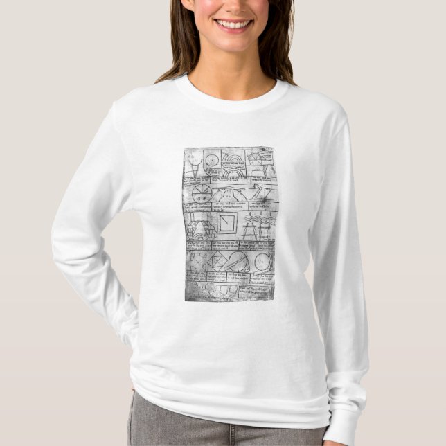Camiseta Copia del facsímil de figuras geométricas (Anverso)