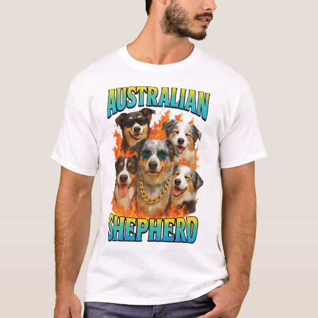 Camiseta Copia del Pastor Australiano (Anverso)