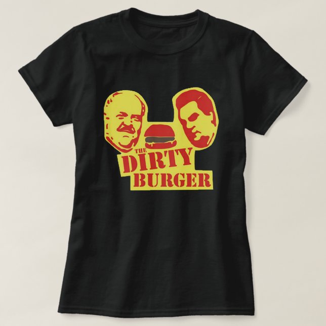 Camiseta Copia esencial de la hamburguesa sucia (Diseño del anverso)