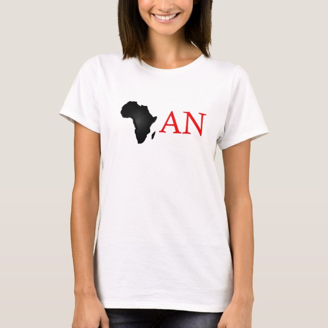 Camiseta copia negra del africaAN (Anverso)