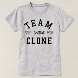 Camiseta Copia negra huérfana del equipo