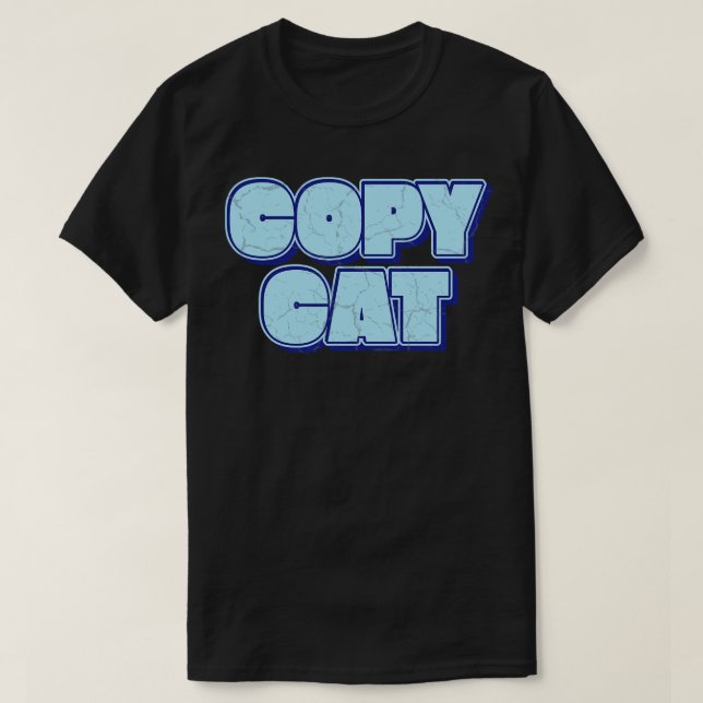 Camiseta Copiar gato (Diseño del anverso)