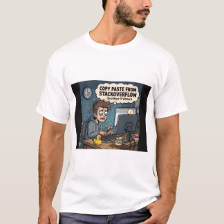 Camiseta Copiar y Pegar de StackOverflow - T de Programador