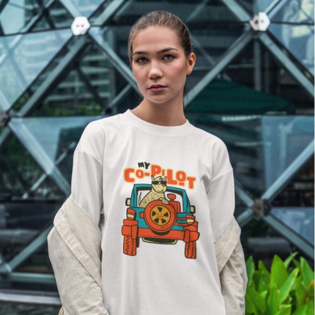 Camiseta Copilot Dog In Car (Subido por el creador)