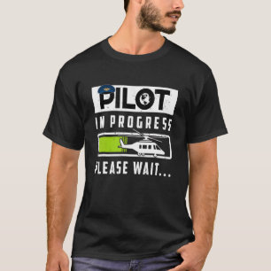 Camiseta Copilot Pilot En Curso En El Futuro Del Avión Pilo