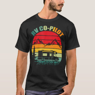 Camiseta Copiloto de RV Retro Campista Antiguo Divertido Ca