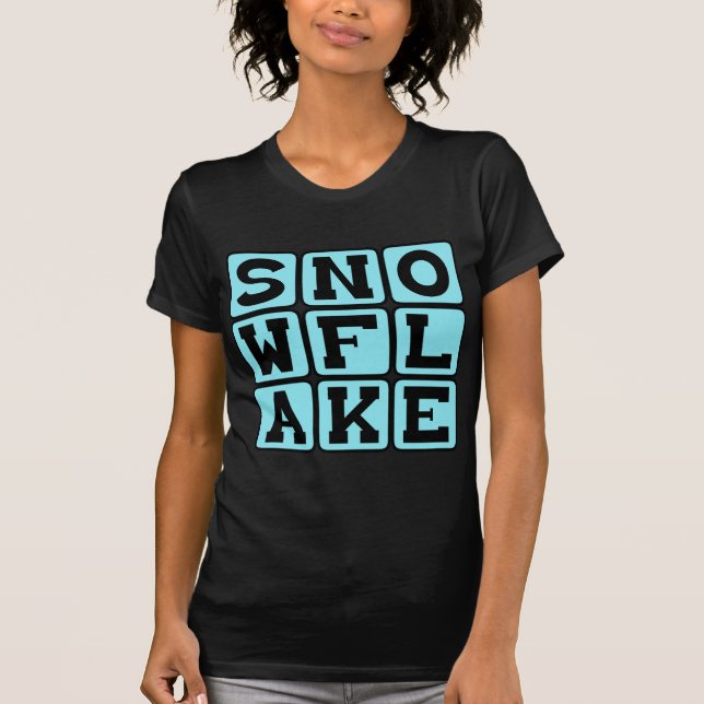 Camiseta Copo de nieve, copo de nieve único (Anverso)