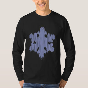 Camiseta Copo de nieve del carámbano - la manga larga de