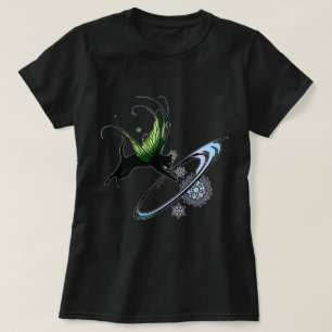 Camiseta Copo de nieve del gato cósmico