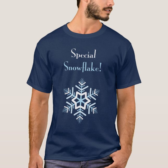 Camiseta ¡Copo de nieve especial! (Anverso)