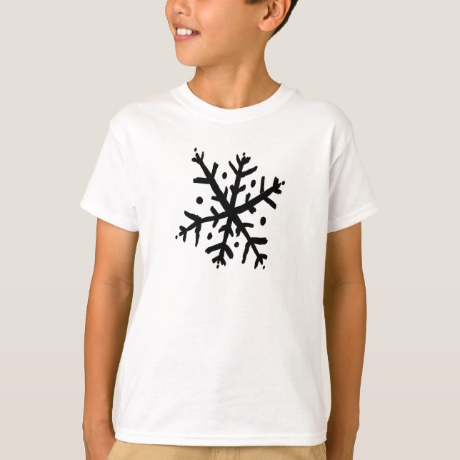 Camiseta Copo de nieve flotante 02 - nd (Anverso)