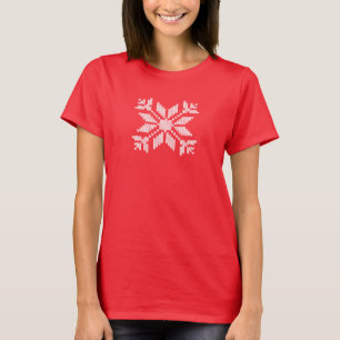 Camiseta Copo de nieve hecho punto