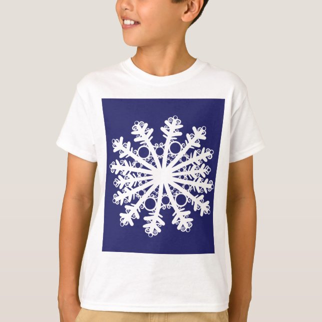 Camiseta Copo de nieve I (Anverso)