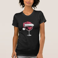 Copo de vino tinto Navidad Divertida Navidad Xmas