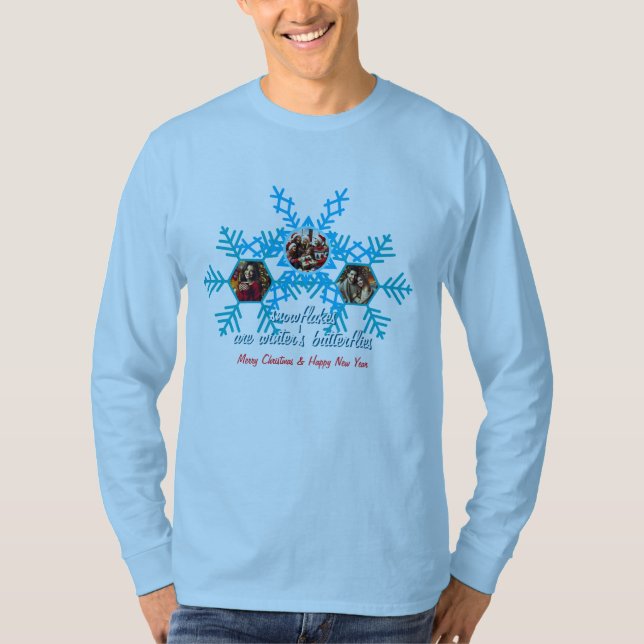 Camiseta Copos de nieve (Anverso)
