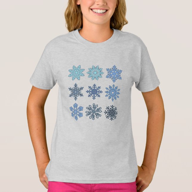 Camiseta Copos de nieve (Anverso)