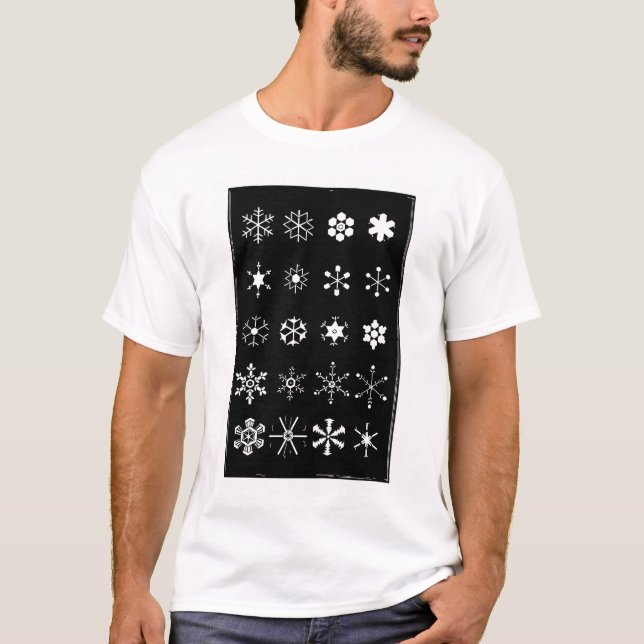 Camiseta Copos de Nieve (Anverso)
