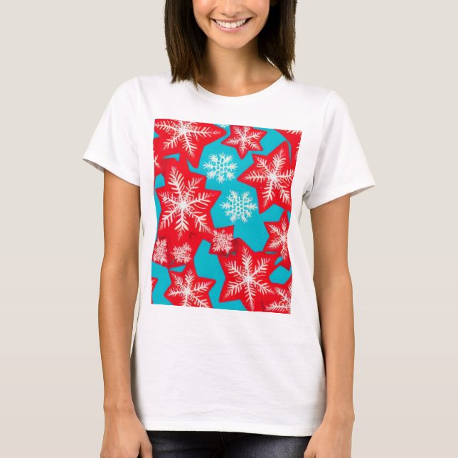 Camiseta Copos de nieve (Anverso)