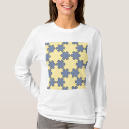 Camiseta Copos de nieve de Koch Teselados (Modelo fractal)
