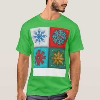 Camiseta Copos de nieve de plástico