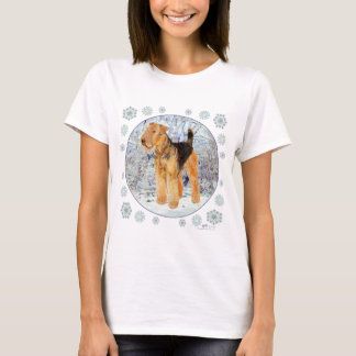 Camiseta Copos de nieve de Terrier Galés