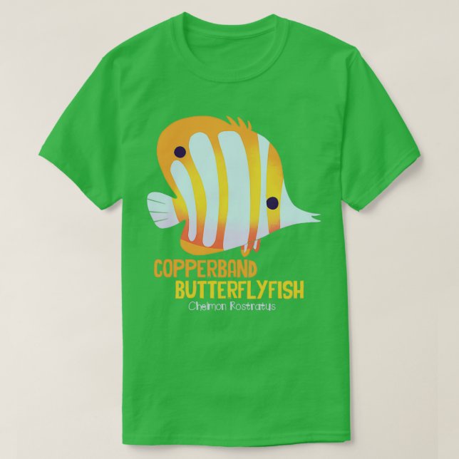 Camiseta Copperband Butflyfish (Diseño del anverso)