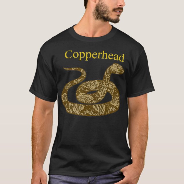 Camiseta Copperhead Snake Venomous Pit Viper Reptile (Anverso)