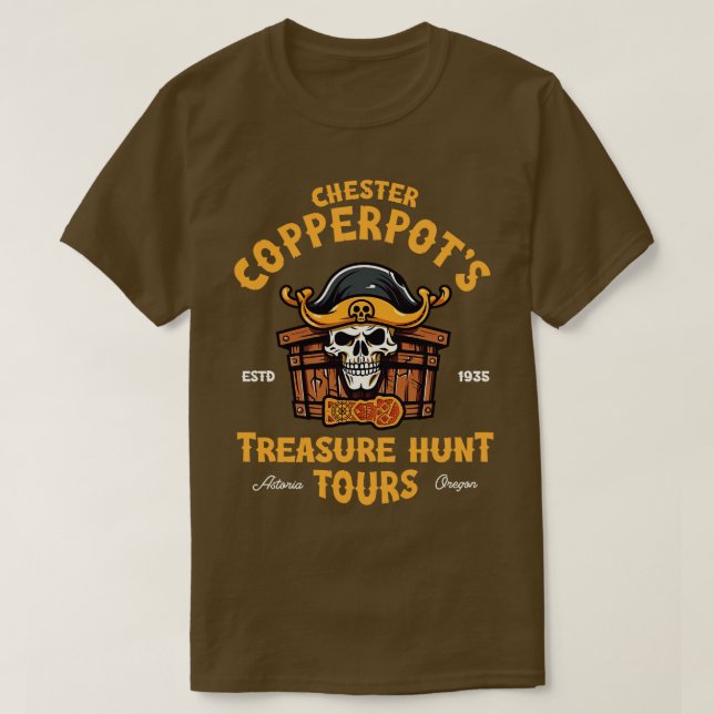 Camiseta Copperpots Chester Treasure Hunt Tours 1 (Diseño del anverso)