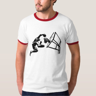 CAMISETA CÓPTICO DE BALONCESTO NEGRO Y BLANCO