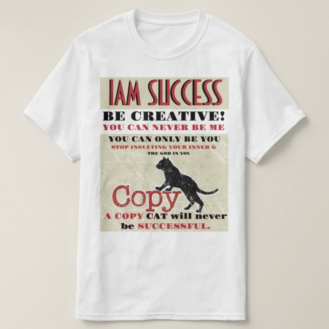 CAMISETA COPY CAT (Diseño del anverso)