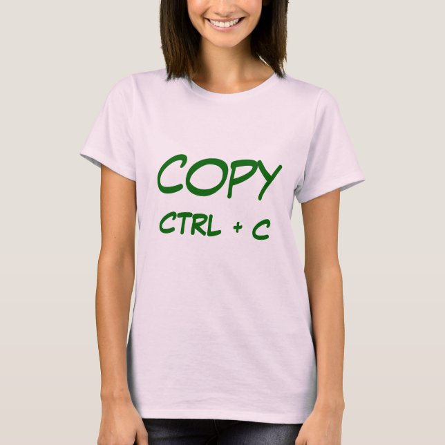 Camiseta copy, CTRL + C (Anverso)