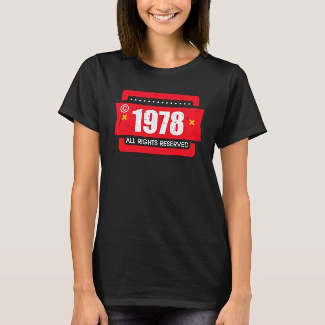 Camiseta Copyright 1978 All Rights Reserve (Anverso)