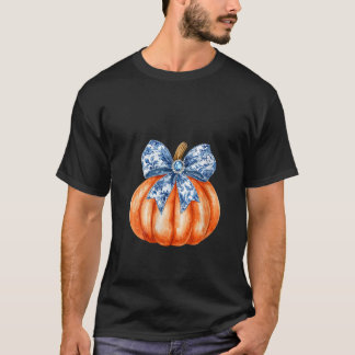 Camiseta Coquet de estilo moderno de calabaza estético Chin