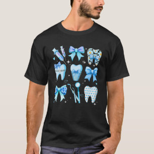 Camiseta Coqueta azul cúrcuma dientes dientes de dientes De