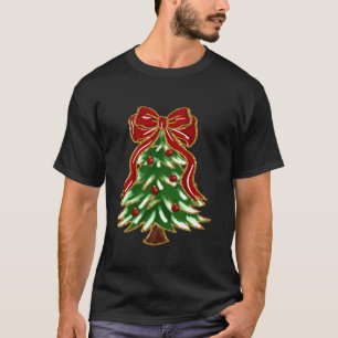 Camiseta Coqueta colorida baraja Navidades de árbol de Navi