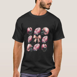 Camiseta Coqueta de fútbol rosada arco estética mujeres Gi