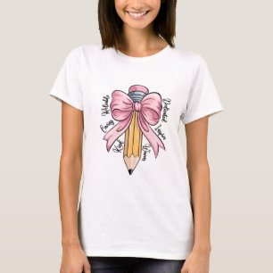 Camiseta Coqueta de lápiz de apreciación del profesor