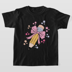 Camiseta Coqueta De Lápiz De Vuelta A Los Maestros De La Es