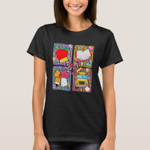 Camiseta Coqueta De Lazo De Regreso A La Escuela Lápiz Prof